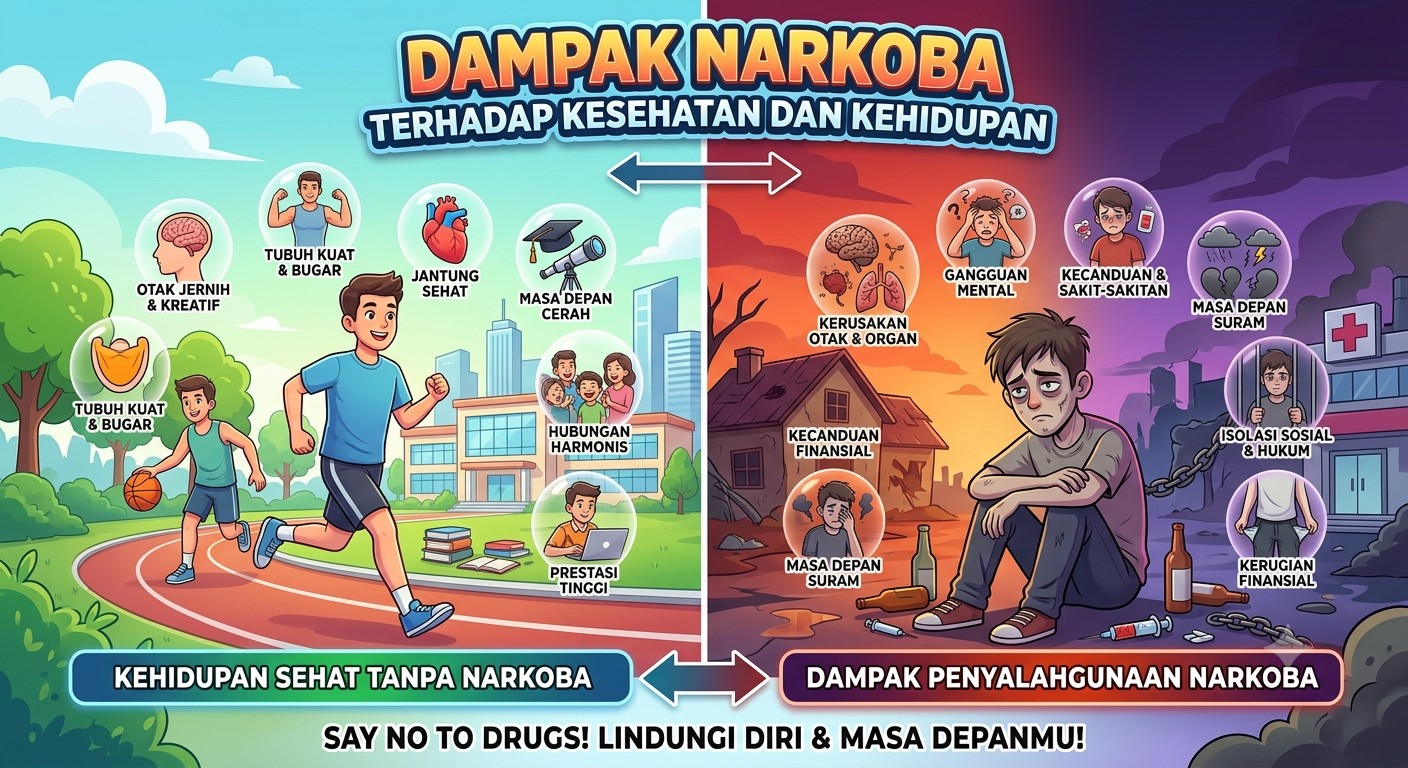 Dampak Narkoba terhadap Kesehatan dan Kehidupan