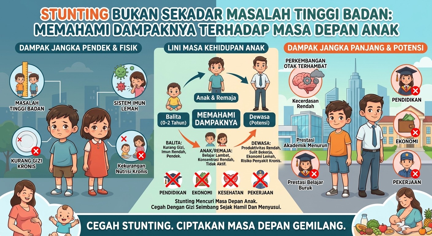 Stunting Bukan Sekadar Masalah Tinggi Badan: Memahami Dampaknya terhadap Masa Depan Anak