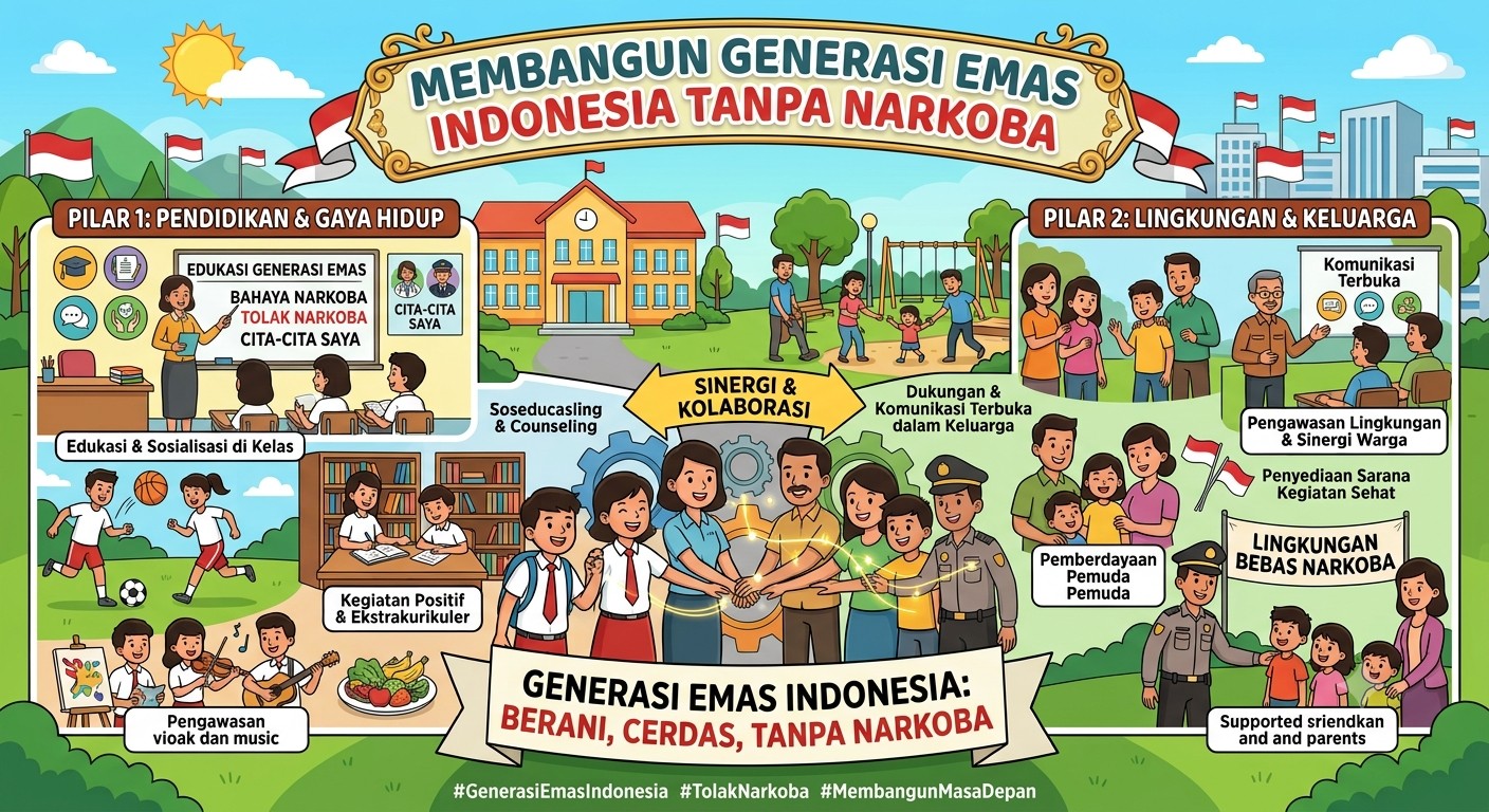 MEMBANGUN GENERASI EMAS INDONESIA TANPA NARKOBA